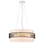 Превью фото №4  LUMION 8002/6C MODERNI LN25 000 белый, черный металл/металл, текстиль Потолочный светильник Е27 6*60W 220V ANIMAISA