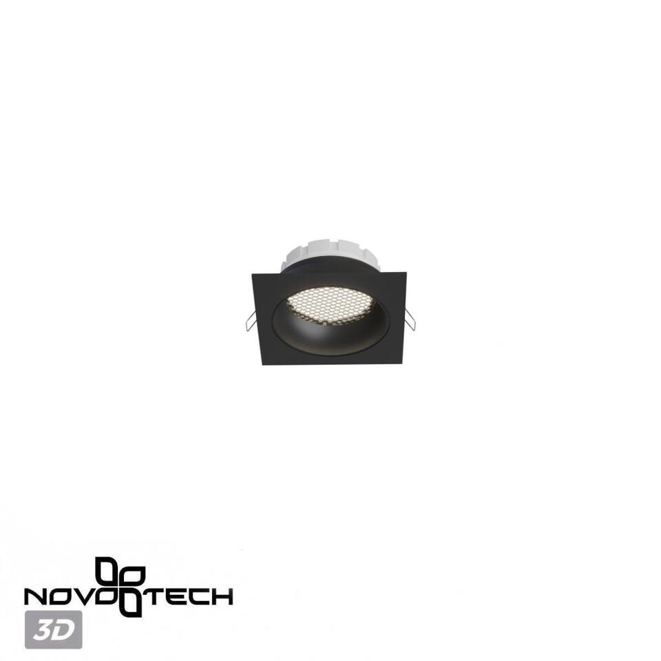 Фото №7  NOVOTECH 371006 WIR NT25 000 черный Светильник встраиваемый IP20 GX53 12W 220-240V GEMINI