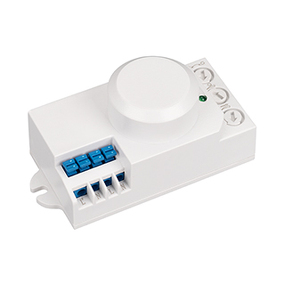 Фото Arlight Датчик движения PRIME-MW-SURFACE-S90x41-300W (230V, 2.6A, MULTI, IP20) ( IP20 Пластик, 2 года)