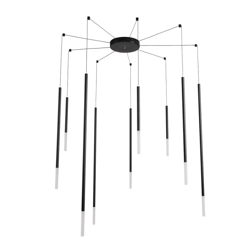 Фото №9  Люстра LUMION 8400/27L LEDIO LN26 000 черный/белый, металл/акрил Люстра LED 27W 3000K 220V STICK