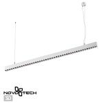 Превью фото №1  Подвесной светильник NOVOTECH 358873 OVER NT22 340 белый Светильник накладной/подвесной светодиодный (длина подвесов 1,2м) IP20 LED 4000K 40W 220V ITER