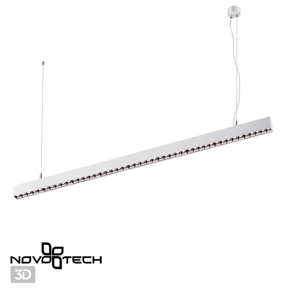 Фото №6  Подвесной светильник NOVOTECH 358873 OVER NT22 340 белый Светильник накладной/подвесной светодиодный (длина подвесов 1,2м) IP20 LED 4000K 40W 220V ITER
