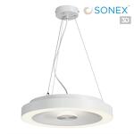 Превью фото №1  Подвесной светильник SONEX 7752/25L MITRA LED SN 535 Светильник пластик/белый LED 25Вт 4000K D400 IP54 QUANTUM