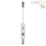 Превью фото №1  Подвесной светильник LUMION 6505/1A SUSPENTIONI LN26 385 хром, розовый, белый Подвес GU10 50W 220V VERONA
