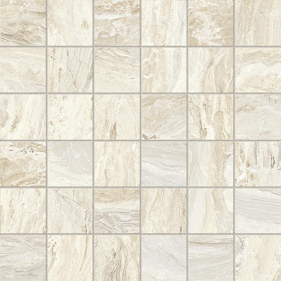Фото №1  Мозаика ASCOT Мозаика MIX GEMSTONE IVORY RETT ( 36pz ) 29.1x29.1