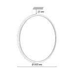 Превью фото №6  SONEX 7660/48L MITRA LED SN 554 Светильник пластик/белый/черный LED 48Вт 3000/4000K D600 IP40 ALFA BLACK