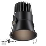 Превью фото №1  NOVOTECH 358911 SPOT NT22 442 черный Встраиваемый светодиодный светильник с переключателем цветовой температуры IP20 LED 3000К\4000К\6000К 18W 220V LANG