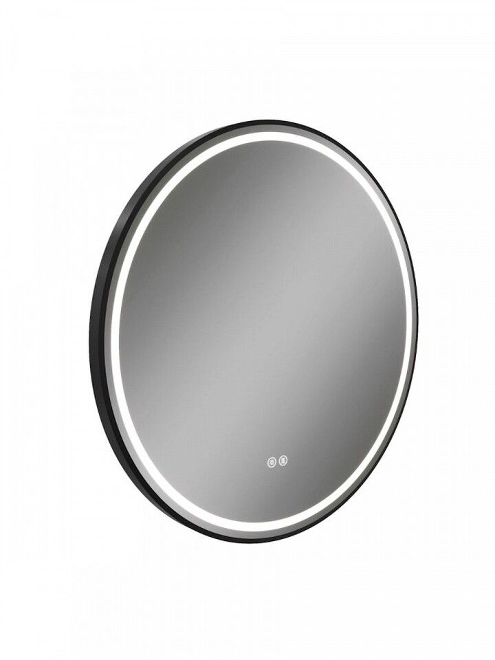 Фото №32  Watersense Зеркало Lina Supernova Black D80, LED подсветка, сенсор, антипар T20124