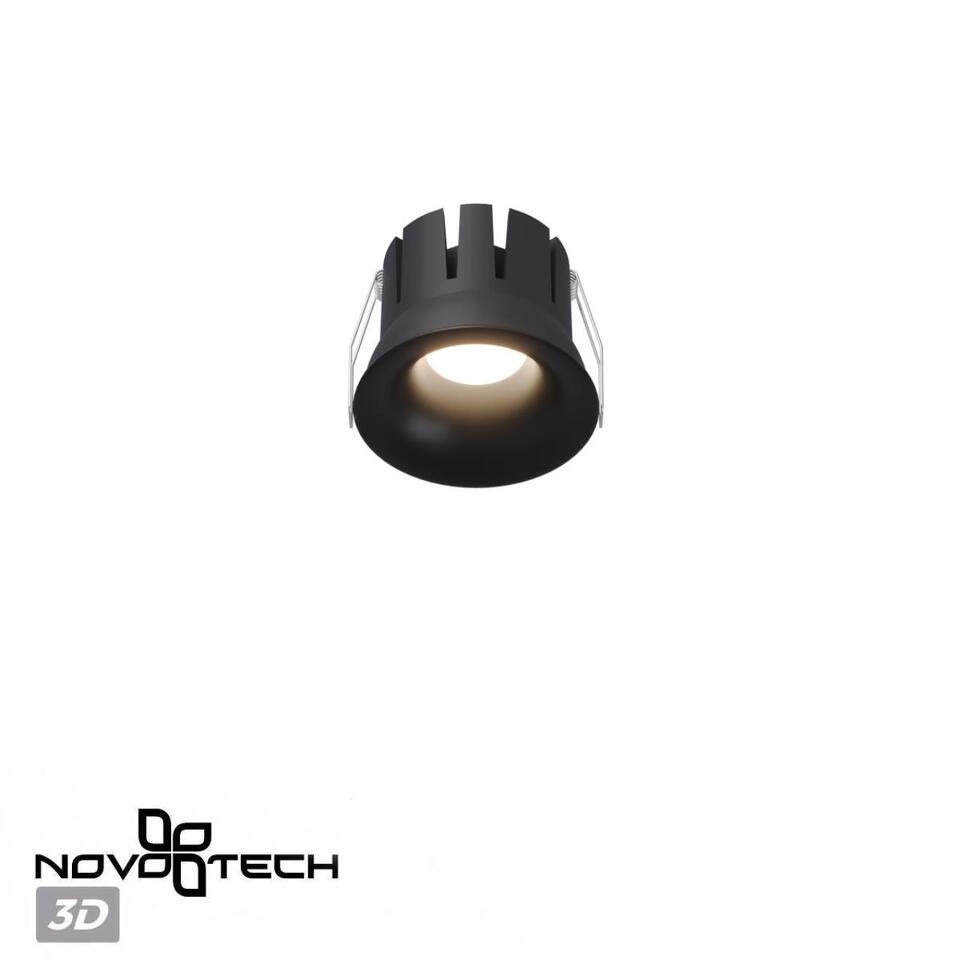Фото №7  NOVOTECH 359889 WIR NT26 000 черный Светильник встраиваемый с переключателем цв. температуры IP20 LED 15W 100-265V 3000К/4000К/6000К ECLAT