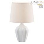 Превью фото №1  Настольная лампа LUMION 8120/1T COMFI LN26 477 белый, керамика/текстиль Настольная лампа E27 1*60W 220V SONA