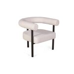 Превью фото №5  Кресло Top concept Кресло Бигги, букле Turin ivory / опоры черные