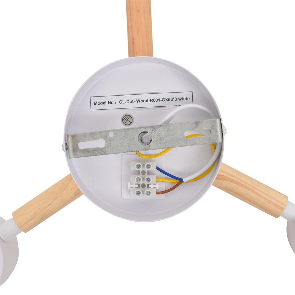 Фото №7  LUMION 8306/3C COMFI LN26 333 белый, металл/дерево Светильник потолочный GX53 LED 3*7W 220V VUDI
