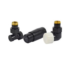 Фото Комплект Schlosser DN15 GZ1/2x GW 1/2 трехосевой правый с головкой Мини M30x1,5, Черный