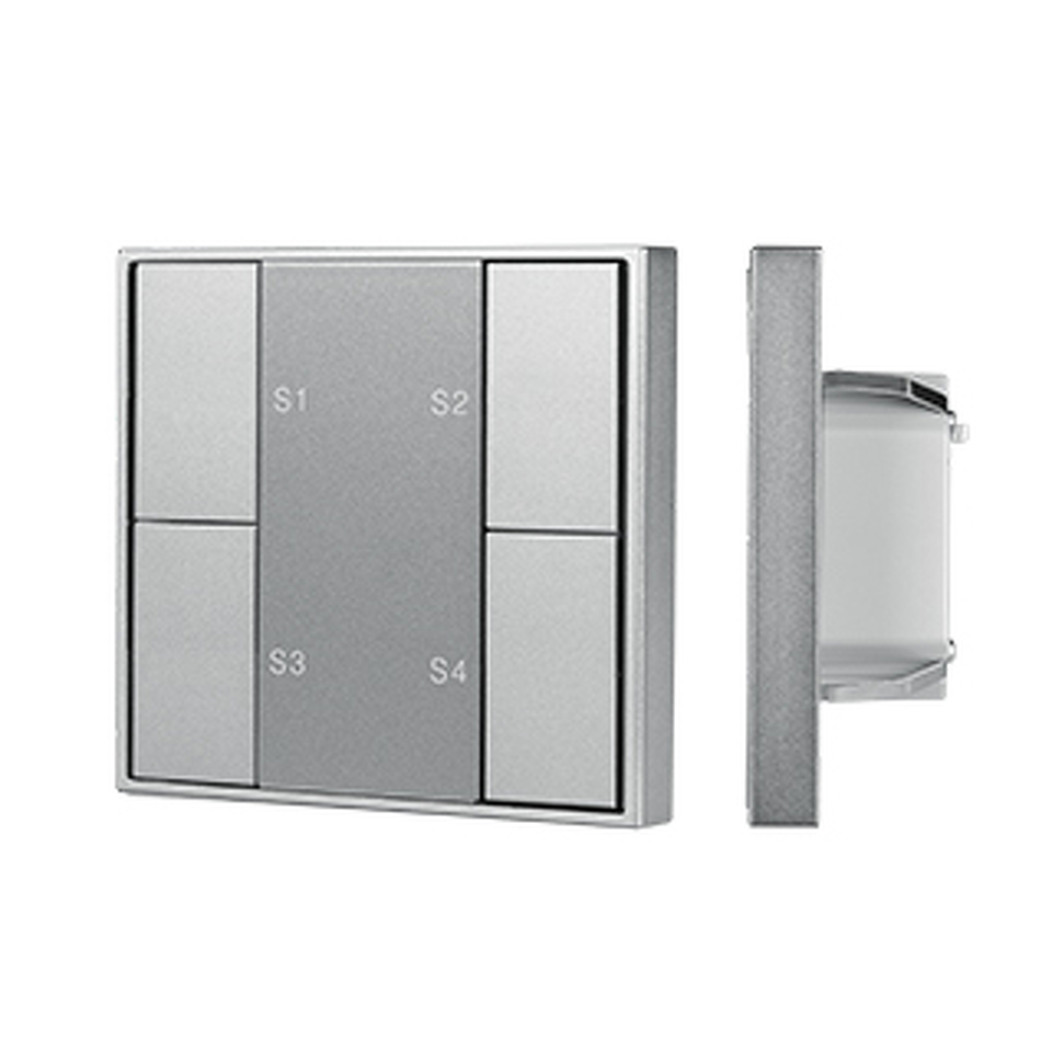 Фото №1  IARL INTELLIGENT ARLIGHT Кнопочная панель DALI-201-23-1G-4SC-IN Silver (BUS, Frame) ( IP20 Металл, 3 года)