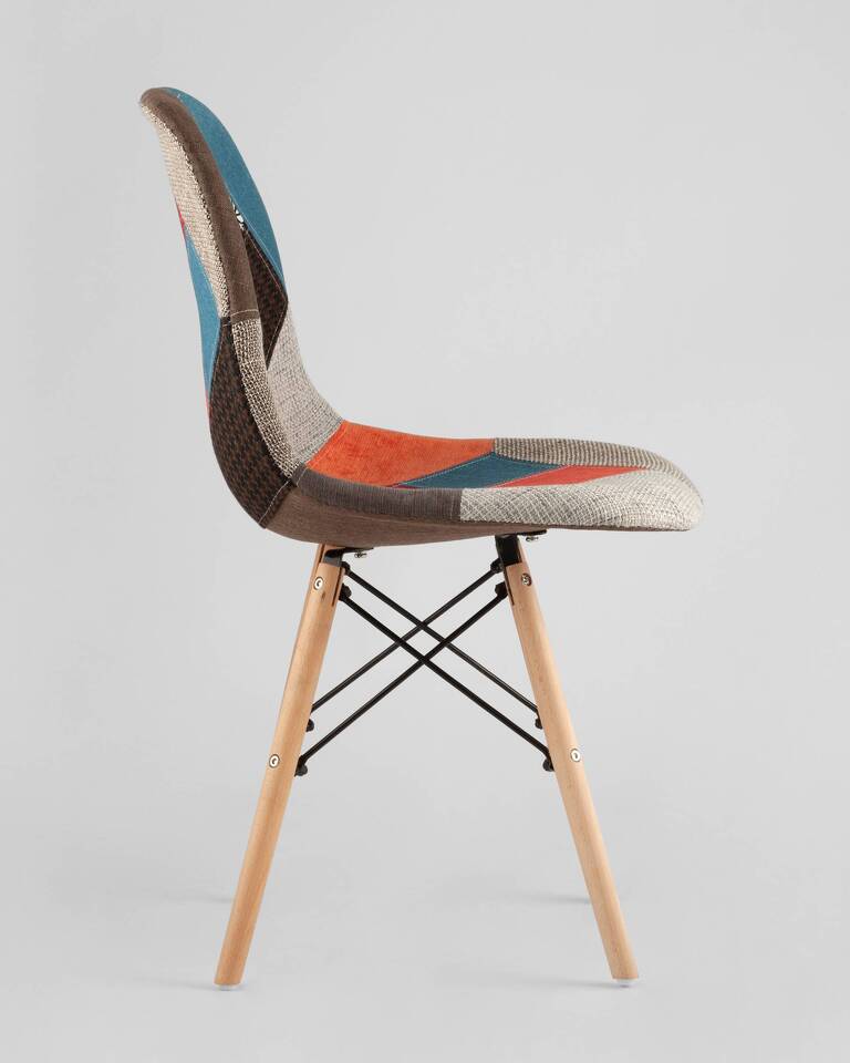 Фото №10  Стул Eames DSW пэчворк