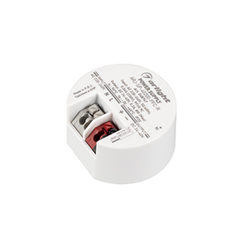 Фото №1  Arlight Блок питания ARJ-SP-40200-PFC-R (8W, 24-40V, 200mA) ( IP20 Пластик, 5 лет)