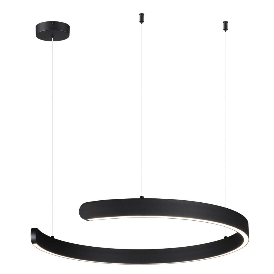Фото №5  Подвесной светильник LUMION 6534/43L LEDIO LN26 265 чёрный Светильник подвесной LED 43W  3000/4000/6000К 220V INDIE