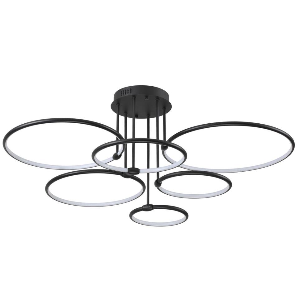 Фото №4  Люстра LUMION 6506/99CL LEDIO LN26 271 чёрный Люстра потолочная с ПДУ LED 156W 3000-6000K 220V URSULA