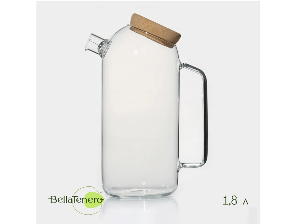 Фото №3  OGOGOHOME Кувшин с пробковой крышкой Eco 1,8 л