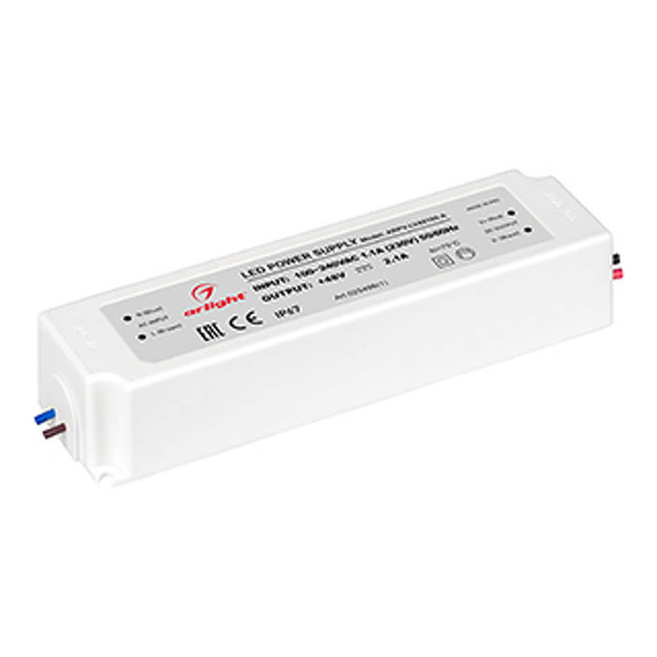 Фото №1  Arlight Блок питания ARPV-LV48100-A (48V, 2.1A, 100W) ( IP67 Пластик, 3 года)