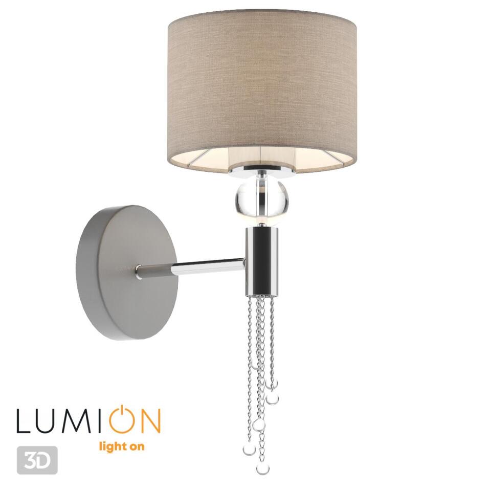 Фото №4  LUMION 4515/1W NEOCLASSI LN26 068 хром, серый Бра E27 60W 220V SANTIAGO