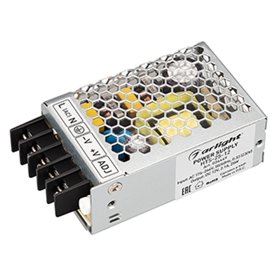 Фото №1  Arlight Блок питания HTS-25-12 (12V, 2.1A, 25W) ( IP20 Сетка, 3 года)