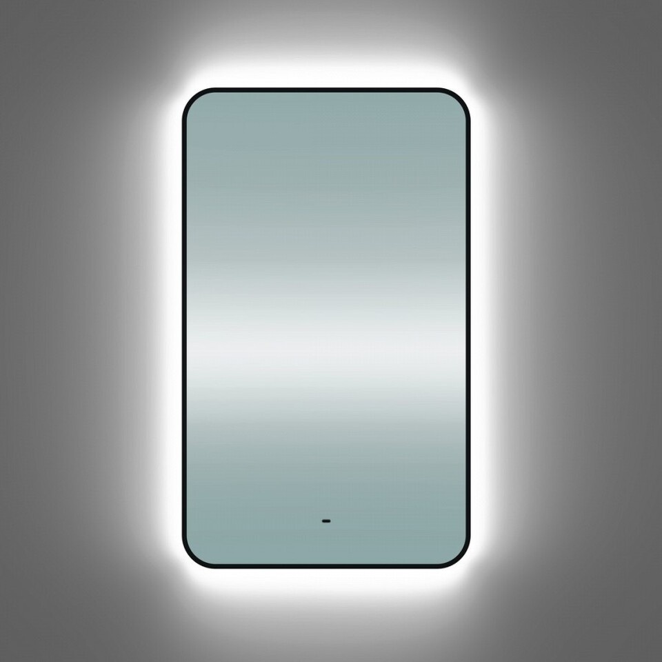 Фото №15  Teymi Зеркало Solli Black Soft Line 60x100, LED подсветка, сенсор на взмах T20234S
