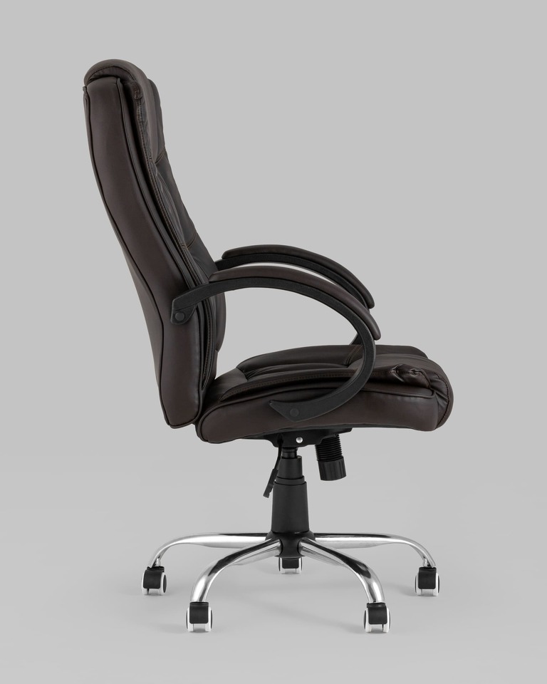 Фото №10  Кресло Кресло руководителя TopChairs Atlant коричневое