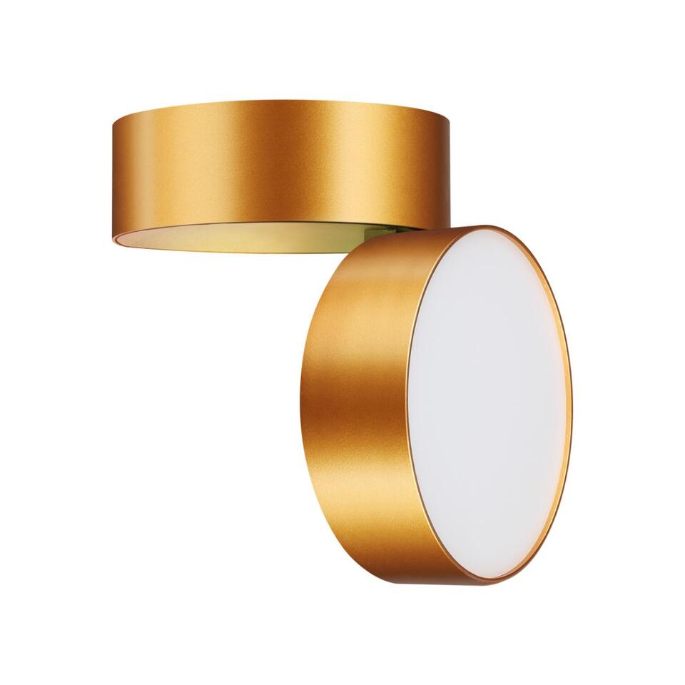 Фото №6  NOVOTECH 358751 OVER NT21 355 матовое золото Светильник накладной светодиодный IP20 LED 24W 4000K 2100Лм 100-265V PROMETA