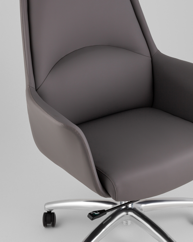 Фото №10  Кресло Кресло руководителя TopChairs Viking NEW серое
