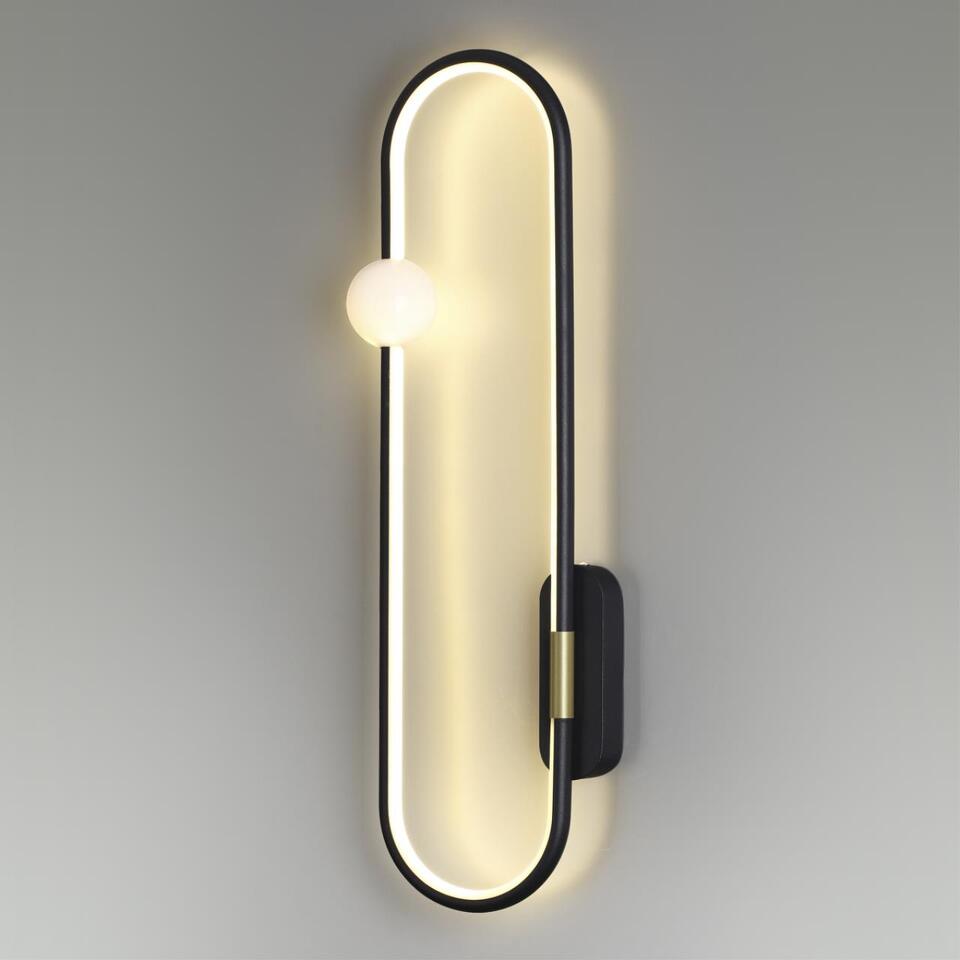 Фото №3  LUMION 5607/20WL LEDIO LN26 451 черный Настенный светильник LED 20W 3000К  220V HARLOW
