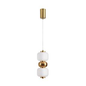 Фото LUMION 8324/20L LEDIO LN26 377 бронза/белый, металл/стекло Подвес LED 10W 4000K 220V TAISHA