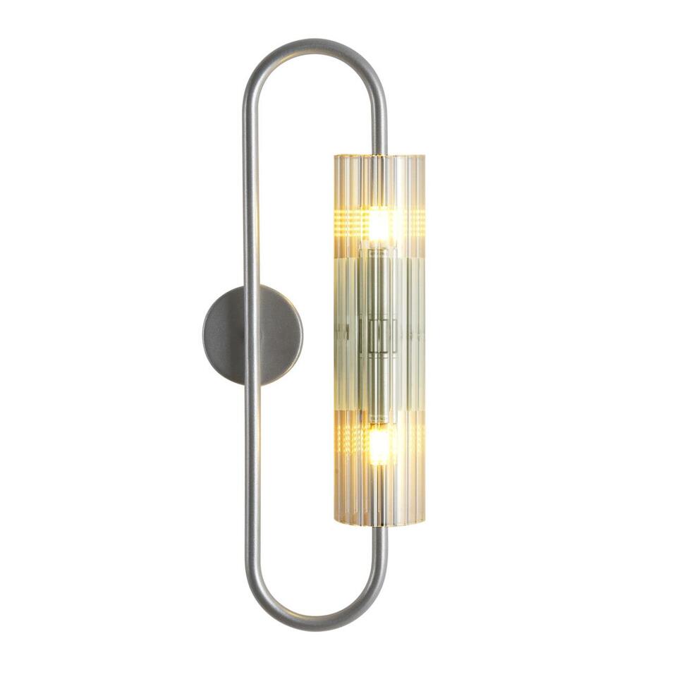 Фото №8  LUMION 8258/2W SUSPENTIONI LN26 285 серебро/прозрачный, металл/стекло Бра G9 2*20W 220V TORONTO