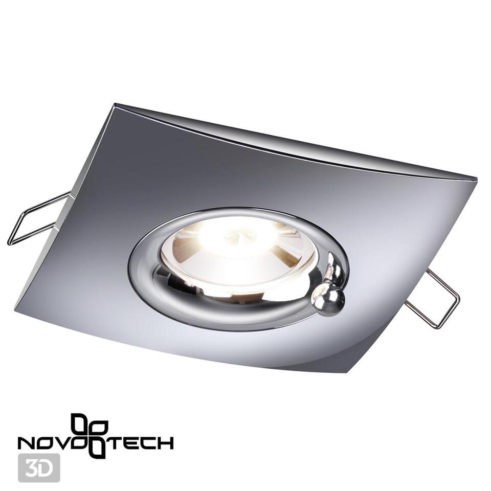 Фото №3  NOVOTECH 370794 SPOT NT21 530 хром Светильник встраиваемый влагозащищенный IP44 GU10 50W 220V WATER