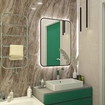 Превью фото №7  Teymi Зеркало Solli Black Soft Line 60x80, LED подсветка, сенсор на взмах T20233S