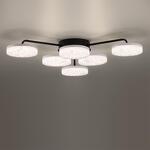 Превью фото №11  Люстра LUMION 8236/6CL LEDIO LN25 000 черный, металл/акрил Люстра потолочная с ПДУ LED 85W 3000-6000К 220V DIDANA