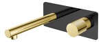 Превью фото №1  Boheme Смеситель STICK из стены BLACK TOUCH GOLD