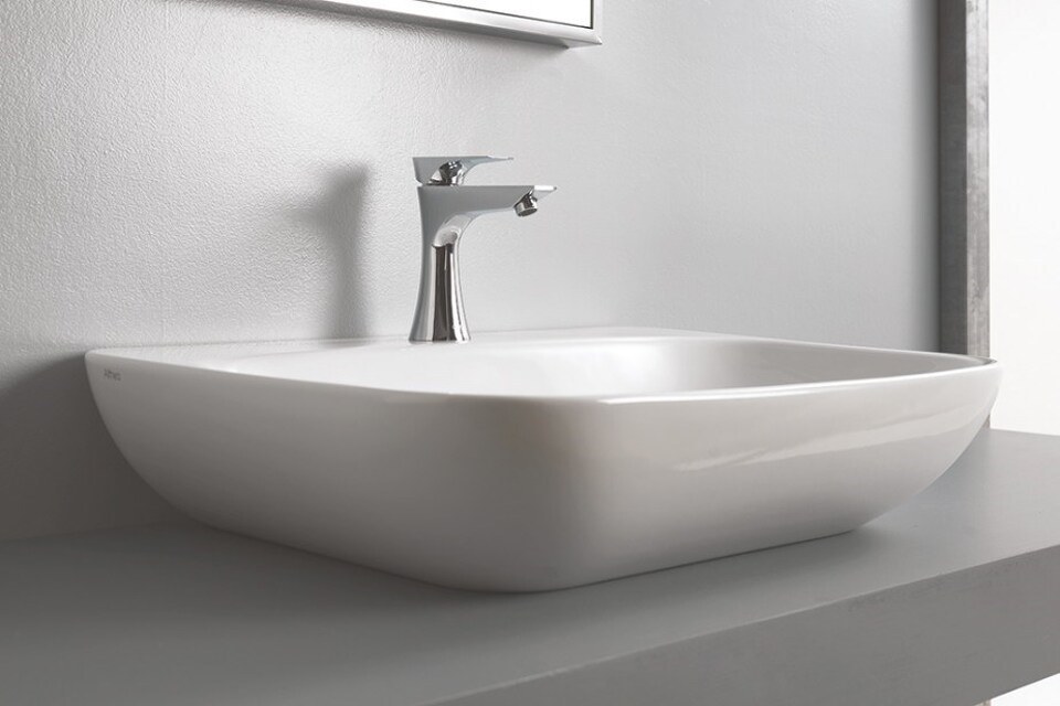 Фото №4  Раковина 41845 Althea Diva раковина накладная / подвесная 65x46 см  Матовое железо Plus-Ton®