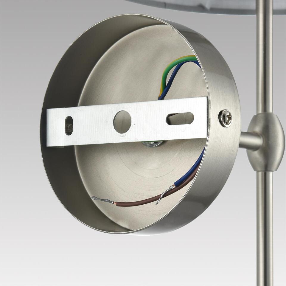Фото №10  LUMION 8262/1W CLASSI LN26 061 металл/текстиль, никель/серый Бра E14 1*40W 220V LATTI