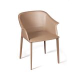 Превью фото №13  Top concept Стул с подлокотниками Джио, кожа хаки-тауп