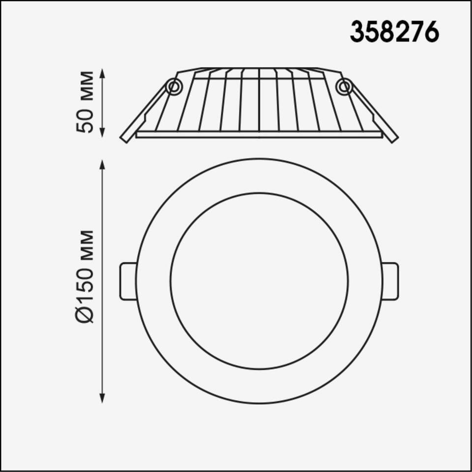 Фото №2  NOVOTECH 358276 SPOT NT19 494 белый Встраиваемый светильник IP20 LED 4000K 12W 100-240V GESSO