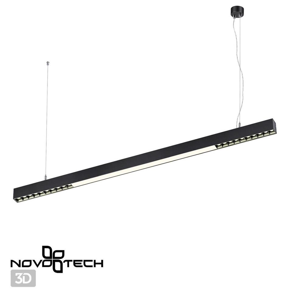 Фото №6  Подвесной светильник NOVOTECH 358870 OVER NT22 338 черный Светильник накладной/подвесной светодиодный (длина подвесов 1,2м) IP20 LED 4000K 40W 220V ITER