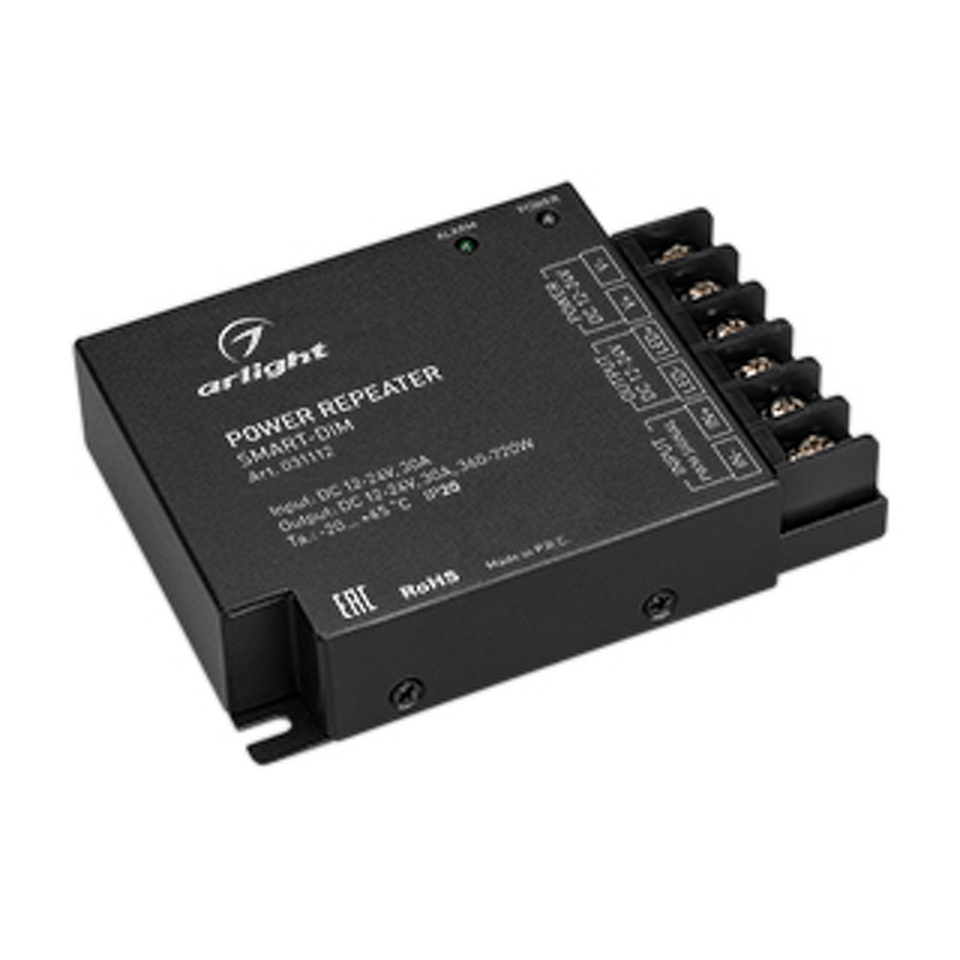 Фото №1  Arlight Усилитель SMART-DIM (12-24V, 1x30A) ( IP20 Металл, 5 лет)
