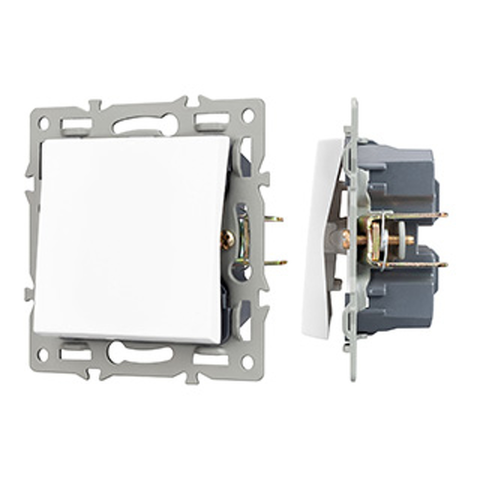 Фото №1  Arlight Механизм выключателя одноклавишный перекрёстный SWT-MKX1-PL-WH (250V, 16A) ( -)