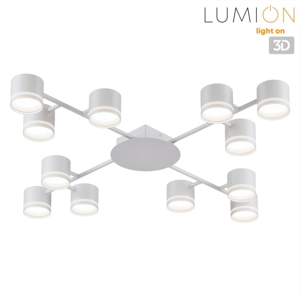 Фото №9  Люстра LUMION 8235/12C COMFI LN26 242 белый, металл Люстра потолочная LED GX53 12*12W 220V GARETA