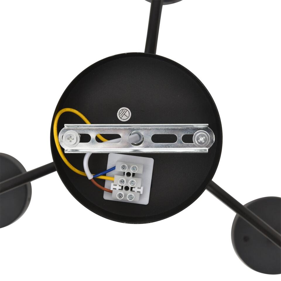 Фото №7  LUMION 8349/6C COMFI LN26 232 черный/прозрачный, металл/стекло Светильник потолочный LED GX53 6*7W 220V NATALINA