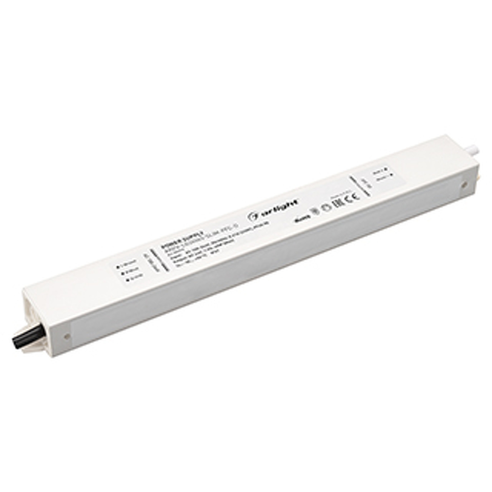 Фото №1  Arlight Блок питания ARPV-LG24045-SLIM-PFC-D (24V, 1.9A, 45W) ( IP67 Металл, 5 лет)