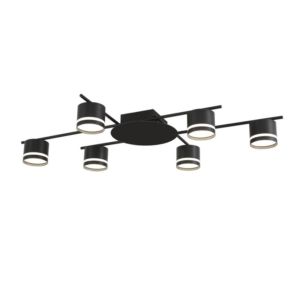 Фото №7  LUMION 8362/6C COMFI LN 000 черный, металл/акрил Светильник потолочный GX53 LED 6*7W 220V BERTY