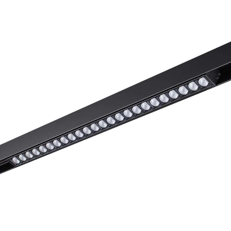 Фото №6  NOVOTECH 358420 SHINO NT20 152 черн Трековый светильник для низков. шинопровода IP20 LED 4000K 24W 48V FLUM