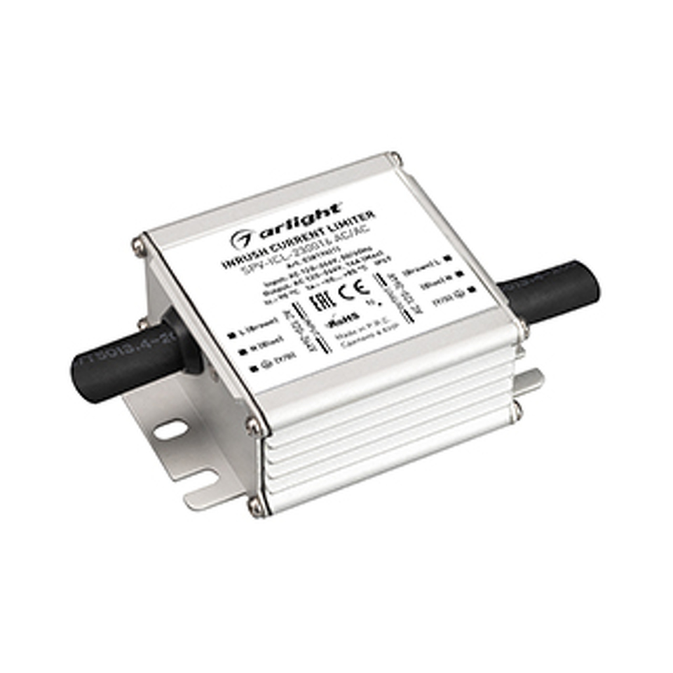 Фото №1  Arlight Ограничитель пускового тока SPV-ICL-230016 AC/AC (120-264V, 16A) ( IP67 Металл, 5 лет)